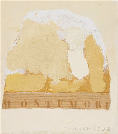 Joe Tilson (Londra, 1928) Le crete senesi, Montemori 1992 Tecnica mista su...