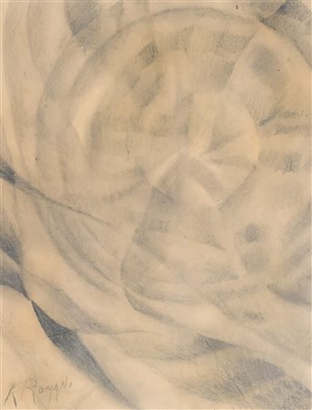Romolo Romani (Milano, 1884 - Brescia, 1916) Senza titolo Matita e carboncino...