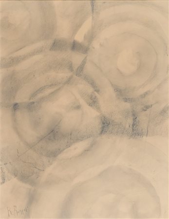 Romolo Romani (Milano, 1884 - Brescia, 1916) Senza titolo Matita e carboncino...