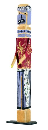 Filippo Biagioli (Pistoia, 1975) Gio'o Doll 2022 Legno di abete dipinto con...