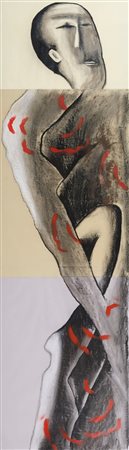 Enzo Cucchi (Morro d'Alba (An), 1949) Predicatore n° 5 2020 Vernice acrilica...