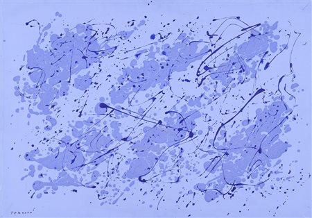 Giulio Turcato (Mantova, 1912 - Roma, 1995) Arcipelago Anni '80 Acrilico e...