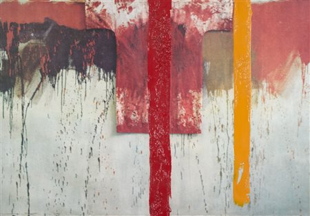 Hermann Nitsch (Vienna, 1938 - Mistelbach, 2022) Uber malte bild 1991...