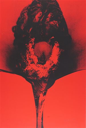 Otto Piene (Germania, 1928 - 2014) Addis Abeba 1972 Serigrafia su forex cm....