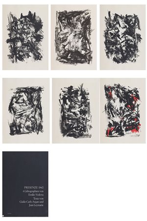 Emilio Vedova (Venezia, 1919 - 2006) Presenze 1960 Cartella contenente 6...