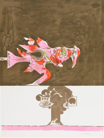 Graham Sutherland (Londra, 1903 - Mentone, 1980) Senza titolo Litografia su...