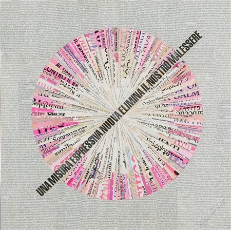 Eugenio Miccini (Firenze, 1925 - 2007) Una misura espressiva nuova elimina il...