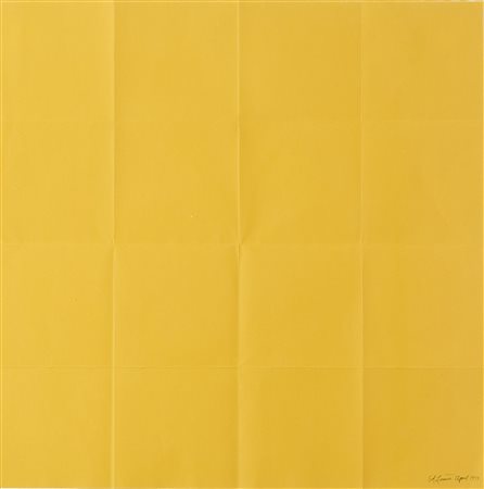 Sol Lewitt (Hartford, 1928) Senza titolo 1973 Carta piegata cm. 50x50 Firma e...
