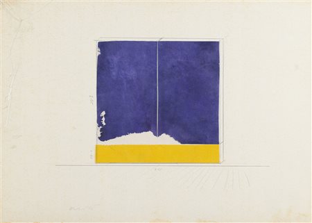 Rodolfo Aricò (Milano, 1930 - 2002) Progetto 1968 Tecnica mista e collage di...