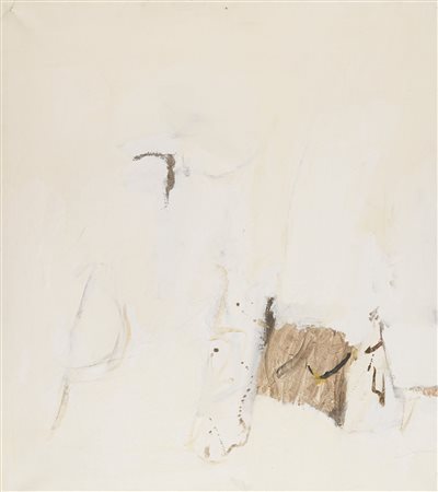 Piero Sadun (Siena, 1919 - 1974) Senza titolo 1961 Olio su tela cm. 95,5x87...