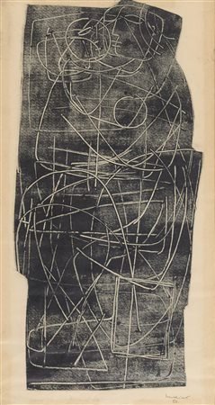 Emilio Scanavino (Genova, 1922 - Milano, 1986) Senza titolo 1951 Tecnica...