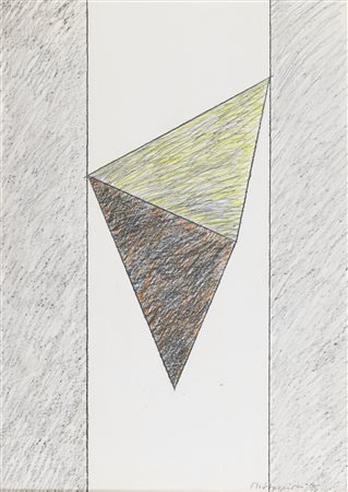 Mauro Staccioli (Volterra, 1937 - Volterra, 2018) Forma colorata 1985 Tecnica...