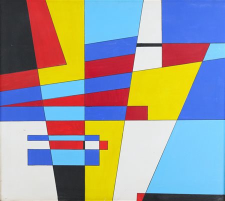 Roberto Crippa (Monza (Mi), 1921 - Bresso (Mi), 1972) Geometrico 1950 Olio su...