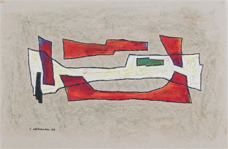 Luigi Veronesi (Milano, 1908 - 1998) Frammenti n.88 1964 Pastello su carta...