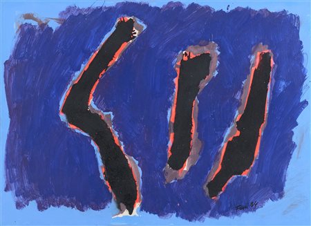 Walter Fusi (Udine, 1924 - Firenze, 2013) Senza titolo 1984 Olio e tecnica...