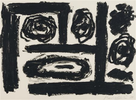 Jannis Kounellis (Atene, 1936 - Roma, 2017) Senza titolo 2000 Catrame su...