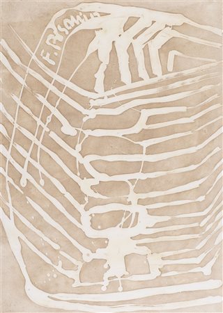 Franca Pisani (Grosseto, 1956) Senza titolo Ossidi su carta cm. 72x52 Firmato...