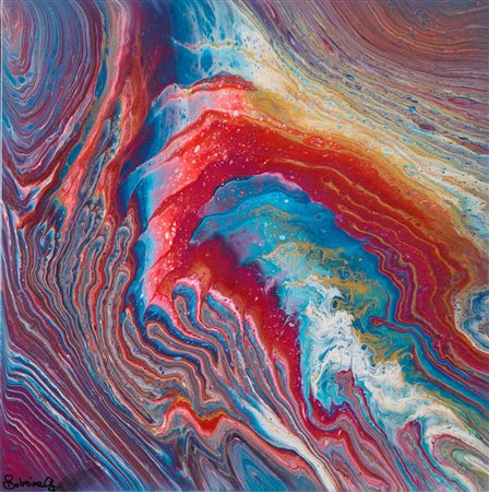 Sabrina Gianneschi (Pistoia, 4 Luglio 1970) Esplosione cosmica 2025 Fluid art...