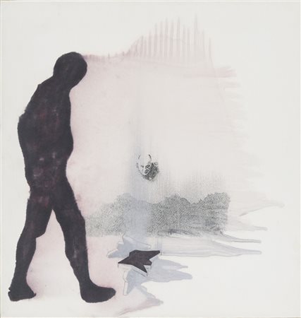 Franco Ionda (Firenze, 1946) Un odore di santità 2001 Tecnica mista su tela...