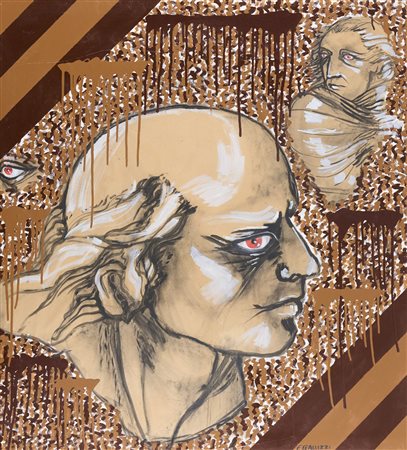 Franco Gallizzi (1946 - 2021) Senza titolo 2001 Carboncino, smalto e acrilico...