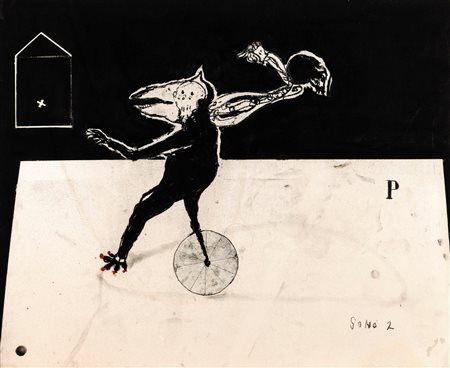 Marco Fantini (Vicenza, 1965) Back Home 2018 Tecnica mista su tavola cm....