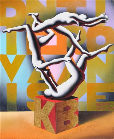 Mark Kostabi (Los Angeles, 1960) First Impressions 2007/09 Olio su tela cm....