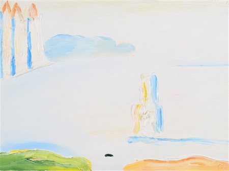 Virgilio Guidi (Roma, 1891 - Venezia, 1984) Bacino S.Marco 1979 Olio su tela...