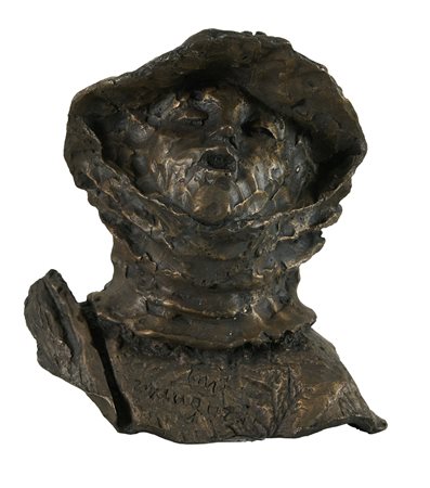 Luciano Minguzzi (Bologna, 1911 - 2004) Pescatore Bronzo h. cm. 19,5x18x12...