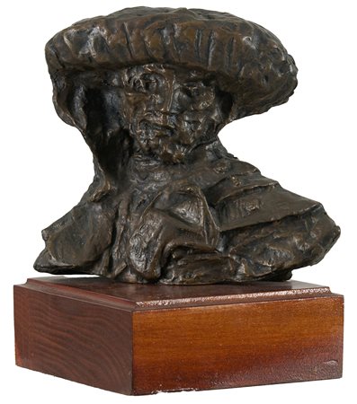 Luciano Minguzzi (Bologna, 1911 - 2004) Contadino Bronzo h. cm. 19x22x5 su...