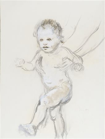 Alberto Sughi (Cesena, 1928 - 2012) Ritratto di "Ettore Russo" Anni '70...