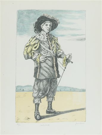 Giorgio De Chirico (Volos, 1888 - Roma, 1978) Autoritratto 1970 Litografia su...