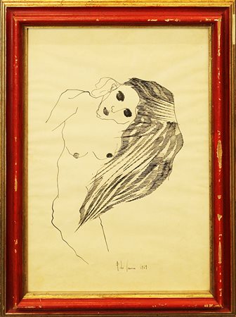 FIRMA ILLEGGIBILE, "Figura", 1969