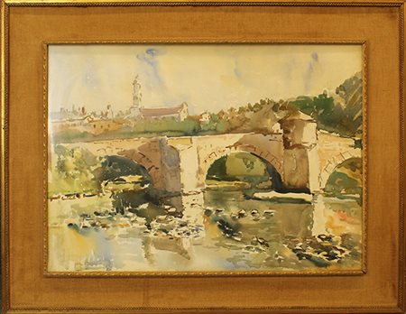 FIRMA ILLEGGIBILE, "Spigno Monferrato", 1957