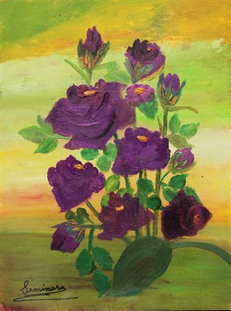 R. SEMINARA "Mazzo di fiori", anni 80