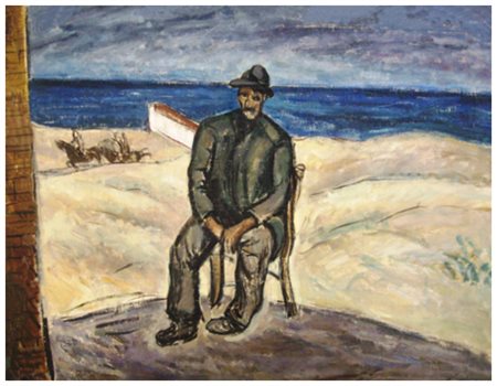 GIUSEPPE VIVIANI Agnano Pisano 1898 – Pisa 1965 Lo storpio anni ‘30 Olio su...