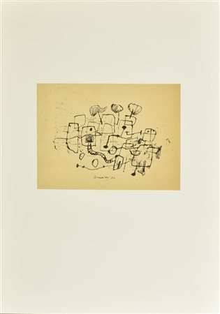 D'apres Corneille IL SENTIERO VERSO LA CASA litografia su carta, cm 52x37...