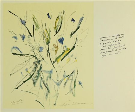 Ernesto Treccani SENZA TITOLO riproduzione fotolitografica su carta, cm 32x34...