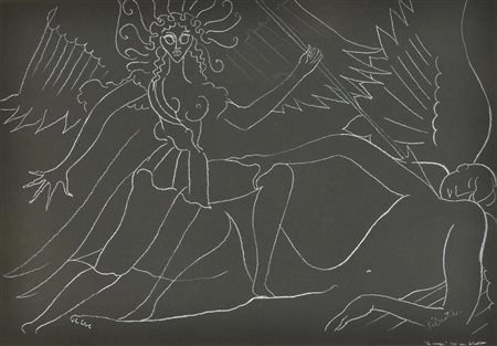 Sebastian LE SONGE serigrafia su carta, cm 35x50; es. 2/85 firma e titolo