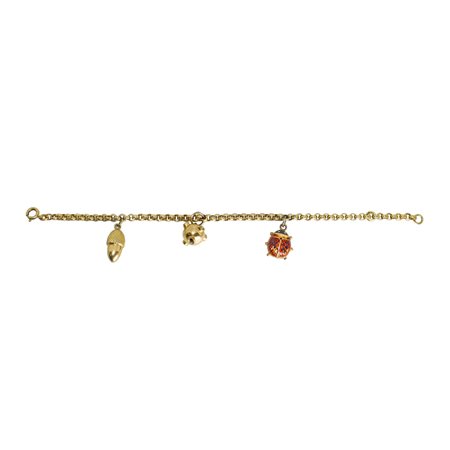 Bracciale bambina in oro 750 con charms