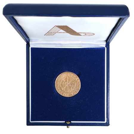 Moneta Commemorativa Sicula Oceanica SPA-Palermo in oro 750