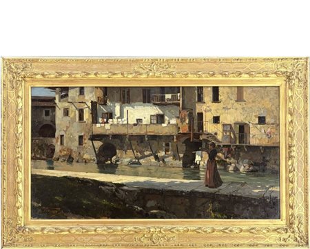 Cesare Viazzi Alessandria 1857 - Predosa 1943 Lungo il fiume