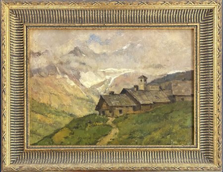 Carlo Musso Torino 1907 – 1968 Paesaggio alpino