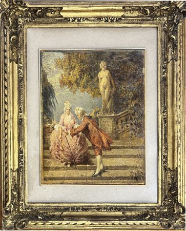 Bruto Mazzolani  Ferrara 1880 - Milano 1949 Il giardino di venere