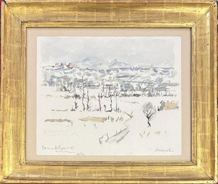 Domenico de Bernardi Besozzo 1892 – 1963 Nevicata a Besozzo