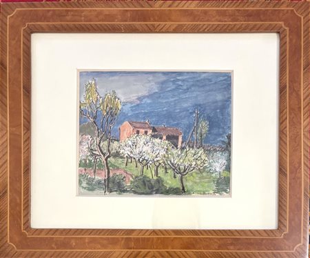 Cino Bozzetti Lecce 1876 - Borgoratto alessandrino 1949 Cascinale nel Monferrato