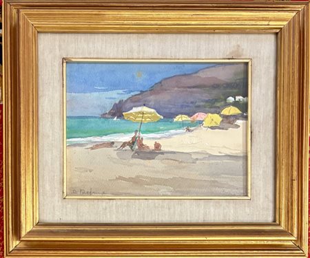 Arturo de Luca Sorrento (NA) 1885 - Genova 1971 Bagnanti, golfo della spezia