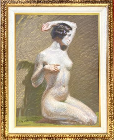 Paolo Giovanni Crida Graglia 1886 - Biella 1967 Nudo femminile
