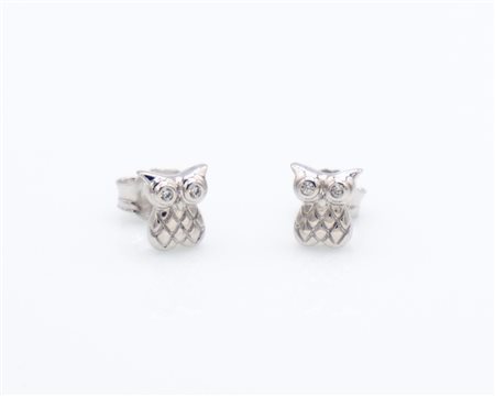 Orecchini A- men gufetti in argento 925