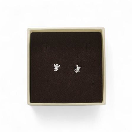 Orecchini A - men Angelo e diavolo in argento 925