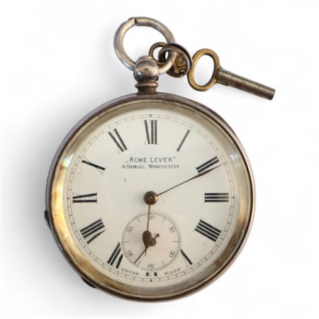 Orologio da tasca in argento 925 swiss made, Acme Lever